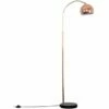 MINISUN Curved Floor Lamp Modern Light In Copper With Acro Dome Shade - Copper -MINISUN Shop 15455906 1