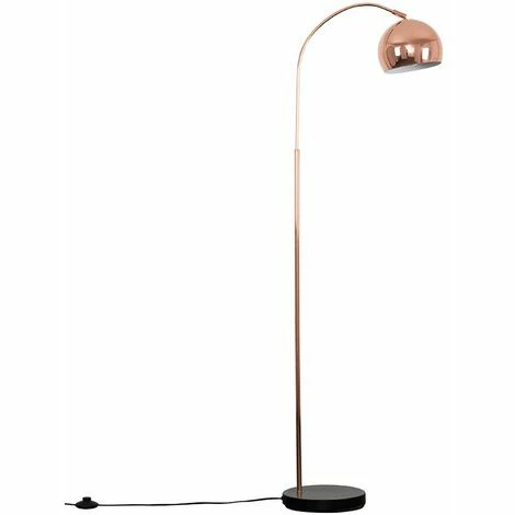 MINISUN Curved Floor Lamp Modern Light in Copper with Acro Dome Shade - Copper MINISUN Curved Floor Lamp Modern Light In Copper With Acro Dome Shade - Copper -MINISUN Shop 15455906 1