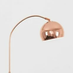 MINISUN Curved Floor Lamp Modern Light In Copper With Acro Dome Shade - Copper 3 MINISUN Curved Floor Lamp Modern Light In Copper With Acro Dome Shade - Copper -MINISUN Shop 15455906 2