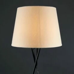 MINISUN Floor Lamp Tripod Camden Light In Black With Tapered Lampshade - Beige 4 MINISUN Floor Lamp Tripod Camden Light In Black With Tapered Lampshade - Beige -MINISUN Shop 15682945 3