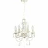 MINISUN Cream 5 Way Chandelier + Acrylic Jewels 5 X 4W LED SES E14 Frosted Glass Candle Bulbs 2 MINISUN Cream 5 Way Chandelier + Acrylic Jewels 5 X 4W LED SES E14 Frosted Glass Candle Bulbs -MINISUN Shop 15894684 1