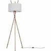 MINISUN Tripod Floor Lamp Crawford Standard Light In Copper With Cylinder Lampshade - Cool Grey 1 MINISUN Tripod Floor Lamp Crawford Standard Light In Copper With Cylinder Lampshade - Cool Grey -MINISUN Shop 16568221 1