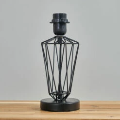 MINISUN Metal Wire Frame Table Lamp Base - Black -MINISUN Shop 16594348 2
