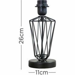 MINISUN Metal Wire Frame Table Lamp Base - Black -MINISUN Shop 16594348 4