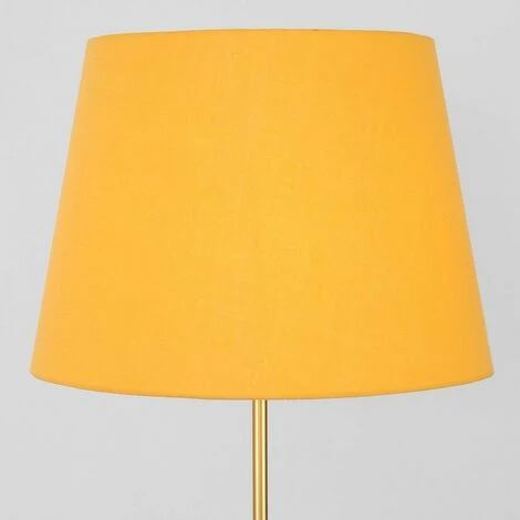 MINISUN Charlie Stem Floor Lamp in Gold with Large Aspen Shade - Mustard - No Bulb MINISUN Charlie Stem Floor Lamp In Gold With Large Aspen Shade - Mustard - No Bulb -MINISUN Shop 16594489 3