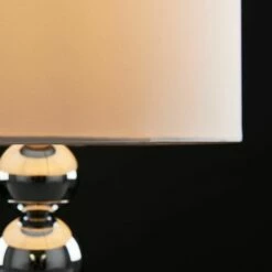 MINISUN Large Marissa Polished Chrome Table Lamp + LED Bulb - White 4 MINISUN Large Marissa Polished Chrome Table Lamp + LED Bulb - White -MINISUN Shop 16647634 3