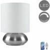 MINISUN Modern Touch Table Lamp In Brushed Chrome + LED Bulb - White 2 MINISUN Modern Touch Table Lamp In Brushed Chrome + LED Bulb - White -MINISUN Shop 16647636 1