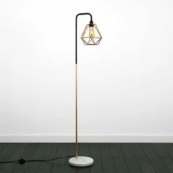 MINISUN Talisman Floor Lamp In Copper With LED Bulb - Chrome -MINISUN Shop 16647653 2