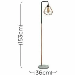 MINISUN Talisman Floor Lamp In Copper With LED Bulb - Chrome -MINISUN Shop 16647653 4
