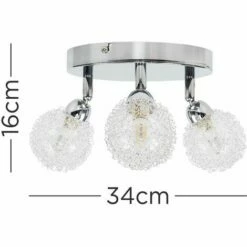 MINISUN 19543 Alambre 3 Way Ceiling Light + 3x3w LED G9 Bulb -MINISUN Shop 16647715 4