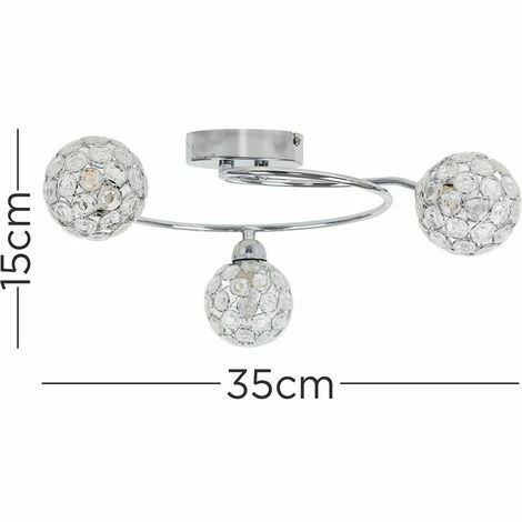 MINISUN 19541 Ducy 3 Way Ceiling Light + 3x3w LED G9 Bulbs MINISUN 19541 Ducy 3 Way Ceiling Light + 3x3w LED G9 Bulbs -MINISUN Shop 16647720 4