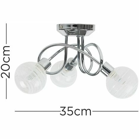 MINISUN 19545 Maze 3 Way Ceiling Light + 3x3w LED G9 Bulbs MINISUN 19545 Maze 3 Way Ceiling Light + 3x3w LED G9 Bulbs -MINISUN Shop 16647726 4