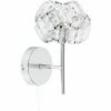 MINISUN Single Hudson Chrome & Clear Acrylic Jewel Intertwined Wall Light - No 1 MINISUN Single Hudson Chrome & Clear Acrylic Jewel Intertwined Wall Light - No -MINISUN Shop 16648008 1
