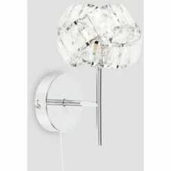 MINISUN Single Hudson Chrome & Clear Acrylic Jewel Intertwined Wall Light - No 3 MINISUN Single Hudson Chrome & Clear Acrylic Jewel Intertwined Wall Light - No -MINISUN Shop 16648008 2