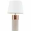 MINISUN 22173 Cement/Copper Cylindrical TL+ 23280 NE Small White TPD Shade -MINISUN Shop 16648417 1