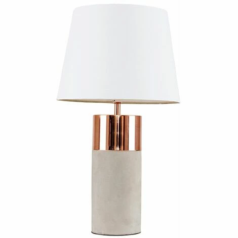 MINISUN 22173 Cement/Copper Cylindrical TL+ 23280 NE Small White TPD Shade MINISUN 22173 Cement/Copper Cylindrical TL+ 23280 NE Small White TPD Shade -MINISUN Shop 16648417 1