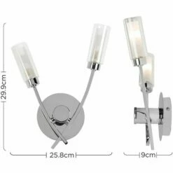 MINISUN 2 X 16905 2 Way Chrome WL + 4x 18665 3W G9 3000K 5 MINISUN 2 X 16905 2 Way Chrome WL + 4x 18665 3W G9 3000K -MINISUN Shop 16648589 4