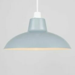 MINISUN Civic Metro Easy Fit Ceiling Light Shade + 10W LED Bulb - Silver -MINISUN Shop 16648949 2