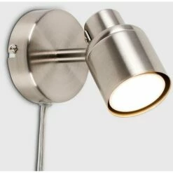 MINISUN 2x Satin Nickel Single Spotlight+2x5W GU10 -MINISUN Shop 16649485 2