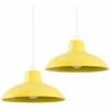 MINISUN 2 X Civic Metro Ceiling Light Shades - Mustard - No Bulb 2 MINISUN 2 X Civic Metro Ceiling Light Shades - Mustard - No Bulb -MINISUN Shop 16649779 1