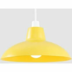 MINISUN 2 X Civic Metro Ceiling Light Shades - Mustard - No Bulb -MINISUN Shop 16649779 2