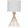 MINISUN Metal Twist Table Lamp With Fabric Lampshade - Cool Grey - No Bulb 2 MINISUN Metal Twist Table Lamp With Fabric Lampshade - Cool Grey - No Bulb -MINISUN Shop 16650077 1