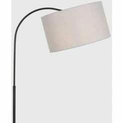 MiniSun Dark Grey Curved Floor Lamp With Lampshade 4 MiniSun Dark Grey Curved Floor Lamp With Lampshade -MINISUN Shop 16650129 3