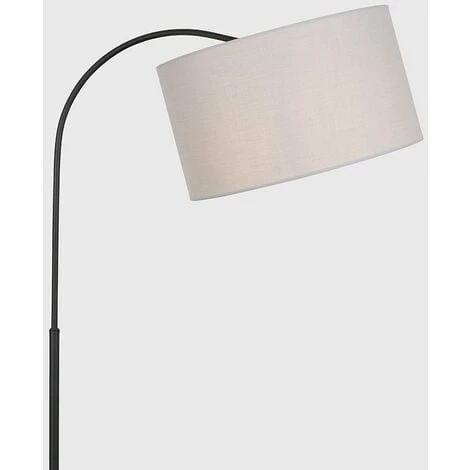 MiniSun Dark Grey Curved Floor Lamp with Lampshade MiniSun Dark Grey Curved Floor Lamp With Lampshade -MINISUN Shop 16650129 3