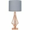 MINISUN Table Lamp In Chrome With LED Bulb - Dark Grey -MINISUN Shop 16650569 1