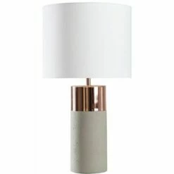 MINISUN 22173 Cement/Copper TL+24960 NE SML White+19469 4W ES Frosted Candle