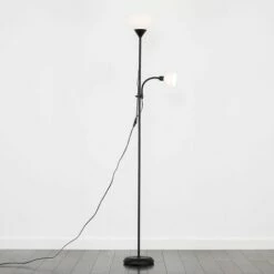 MINISUN Black Parent & Child Floor Lamp + LED Bulb - Cool White -MINISUN Shop 16651339 2