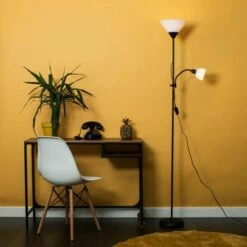 MINISUN Black Parent & Child Floor Lamp + LED Bulb - Cool White -MINISUN Shop 16651339 3