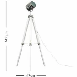 MINISUN Tripod Floor Lamp Starboard Spotlight - White -MINISUN Shop 16771331 4