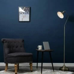 MINISUN Corinthia Industrial Angled Floor Lamp - Antique Brass - No Bulb -MINISUN Shop 16784090 3