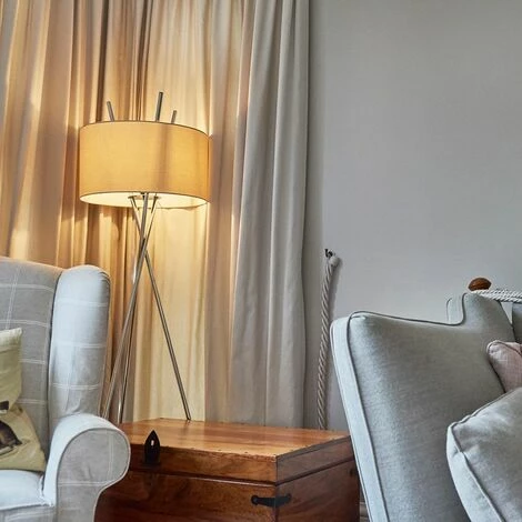 MINISUN Metal Tripod Floor Lamp Light Base Copper Chrome Grey - Chrome MINISUN Metal Tripod Floor Lamp Light Base Copper Chrome Grey - Chrome -MINISUN Shop 16796951 3