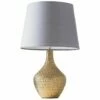 MINISUN Metallic Gold Indent Textured Ceramic Table Lamp - Grey - No Bulb 2 MINISUN Metallic Gold Indent Textured Ceramic Table Lamp - Grey - No Bulb -MINISUN Shop 16823259 1