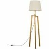 MINISUN Floor Lamp Augustus Natural Wood Tripod Floor Lamp With Aspen Shade - Beige 1 MINISUN Floor Lamp Augustus Natural Wood Tripod Floor Lamp With Aspen Shade - Beige -MINISUN Shop 16955347 1