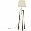 MINISUN Floor Lamp Augustus Dark Wood Tripod Floor Lamp With Aspen Shade - Beige 2 MINISUN Floor Lamp Augustus Dark Wood Tripod Floor Lamp With Aspen Shade - Beige -MINISUN Shop 16968894 1