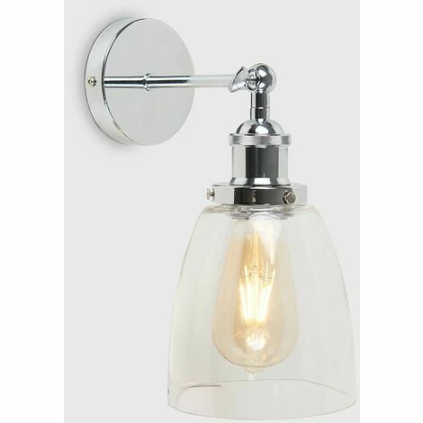 MINISUN 2 x 21036 Ezrah CRME WL w/Tall Domed GLS Shade MINISUN 2 X 21036 Ezrah CRME WL W/Tall Domed GLS Shade -MINISUN Shop 19938881 2