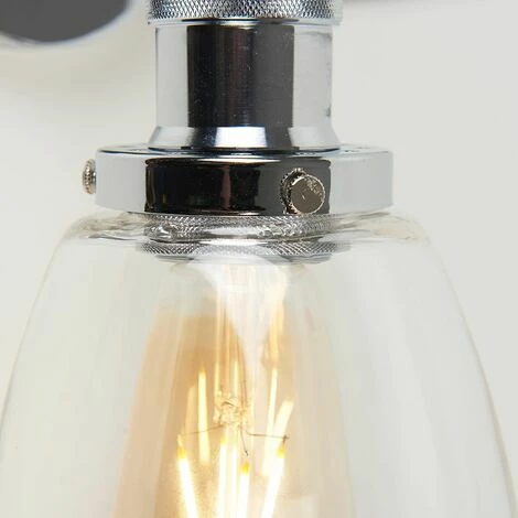 MINISUN 2 x 21036 Ezrah CRME WL w/Tall Domed GLS Shade MINISUN 2 X 21036 Ezrah CRME WL W/Tall Domed GLS Shade -MINISUN Shop 19938881 3