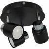 MINISUN IP44 3 Way Round Plate Spotlight In Chrome And Black - No Bulbs -MINISUN Shop 24402477 1