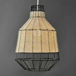 MINISUN 28cm Rattan Ceiling Pendant Light Shade - No Bulb -MINISUN Shop 30087355 2