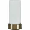 MINISUN Antique Brass Touch Table Lamp Frosted Glass Cylinder Design - No Bulb -MINISUN Shop 30155305 1