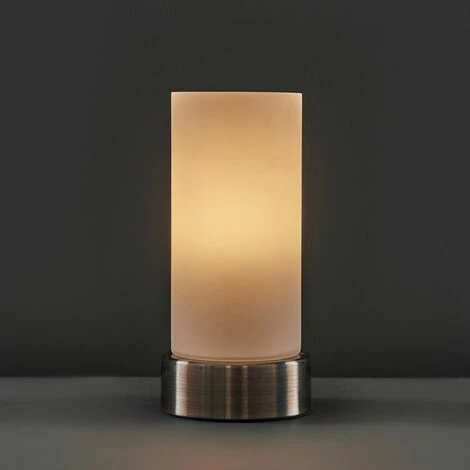 MINISUN Antique Brass Touch Table Lamp Frosted Glass Cylinder Design - No Bulb MINISUN Antique Brass Touch Table Lamp Frosted Glass Cylinder Design - No Bulb -MINISUN Shop 30155305 2