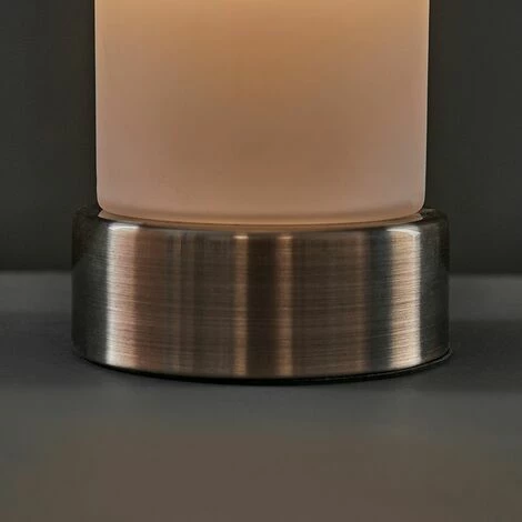 MINISUN Antique Brass Touch Table Lamp Frosted Glass Cylinder Design - No Bulb MINISUN Antique Brass Touch Table Lamp Frosted Glass Cylinder Design - No Bulb -MINISUN Shop 30155305 3