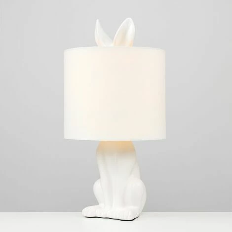 MINISUN 2 x Lepus White Hare Table Lamps - White - No Bulb MINISUN 2 X Lepus White Hare Table Lamps - White - No Bulb -MINISUN Shop 30773540 2