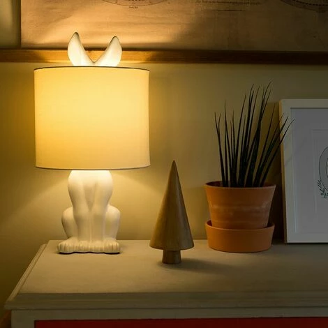 MINISUN 2 x Lepus White Hare Table Lamps - White - No Bulb MINISUN 2 X Lepus White Hare Table Lamps - White - No Bulb -MINISUN Shop 30773540 3
