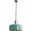 MINISUN Metal Domed Ceiling Light Fitting - Green & Gold -MINISUN Shop 33040077 1