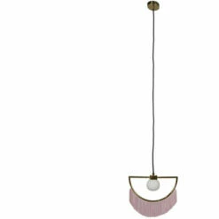 MINISUN Metal Ceiling Light With Tassels - Pink