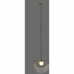 MINISUN Metal Ceiling Light With Tassels + 3W LED G9 Bulb - Grey -MINISUN Shop 35409557 2
